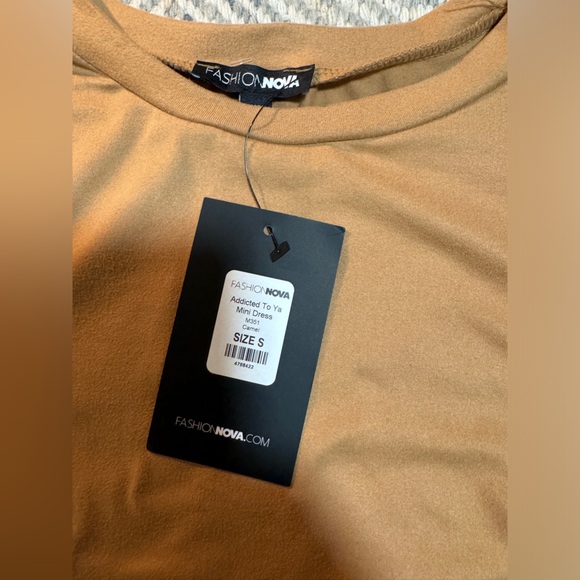 Women’s Addicted To Ya Mini Dress - Camel size small Fashion Nova - Picture 12 of 13